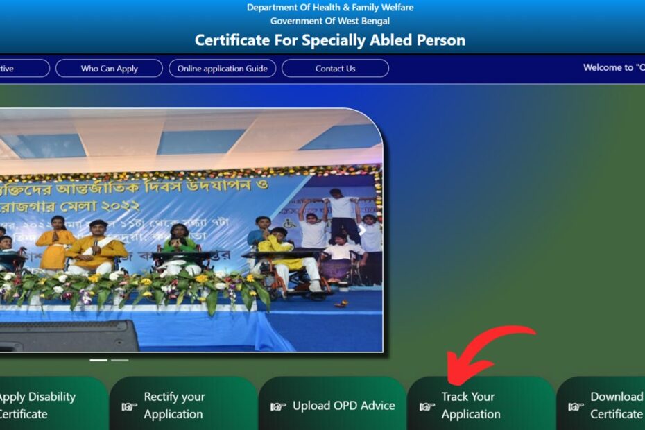 West Bengal disability certificate status check process