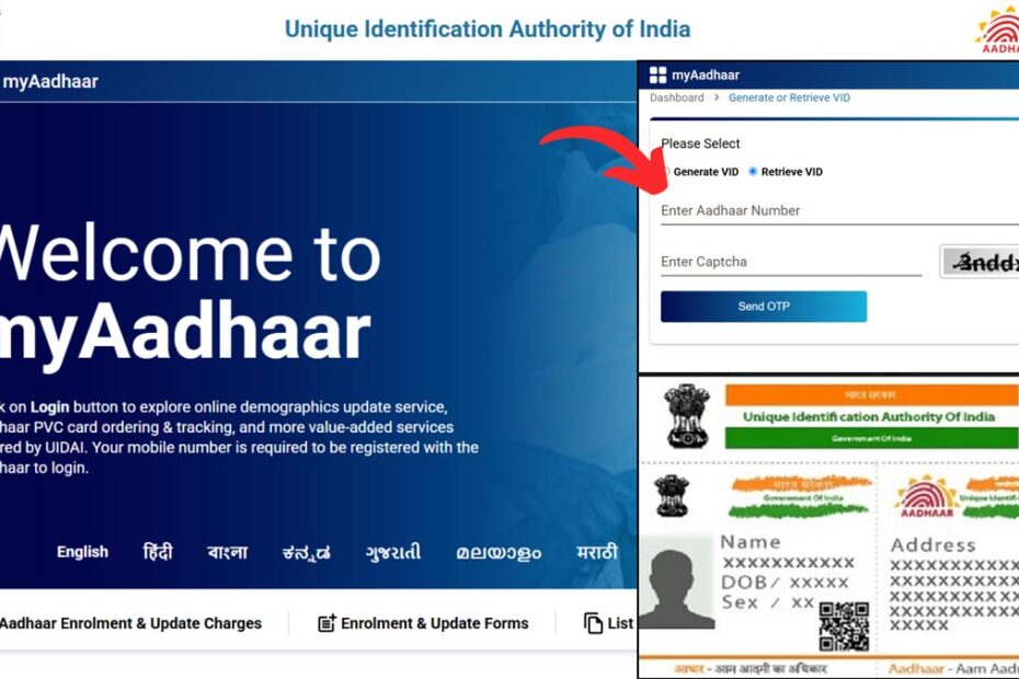 Retrieve Aadhaar VID process