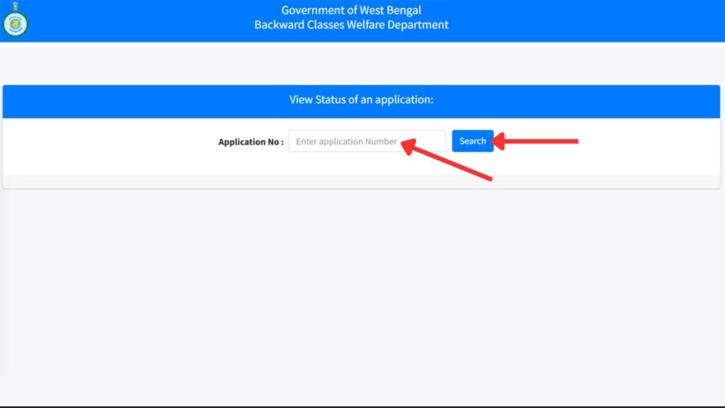 How To Check SC/ST/OBC Caste Certificate Status In West Bengal 3 Caste certificate application status check page