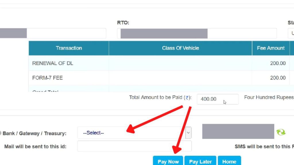 How To Renew Your Driving Licence Online In India (All States) 6 DL renewal fees payment page