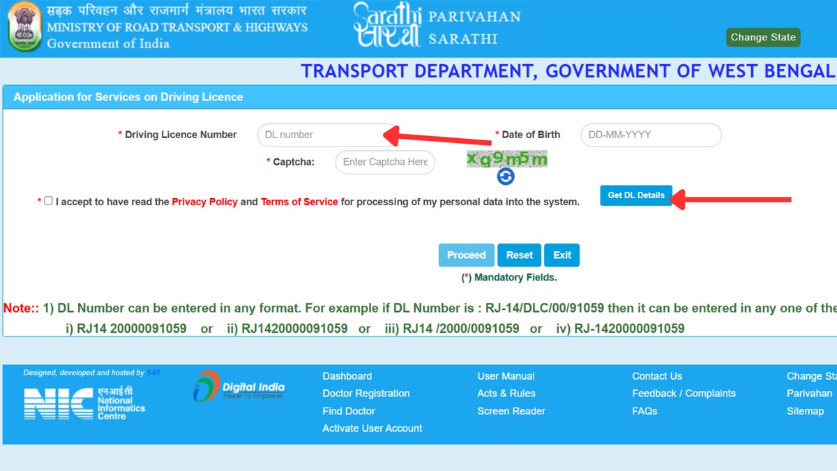 How to change address in driving licence online in india