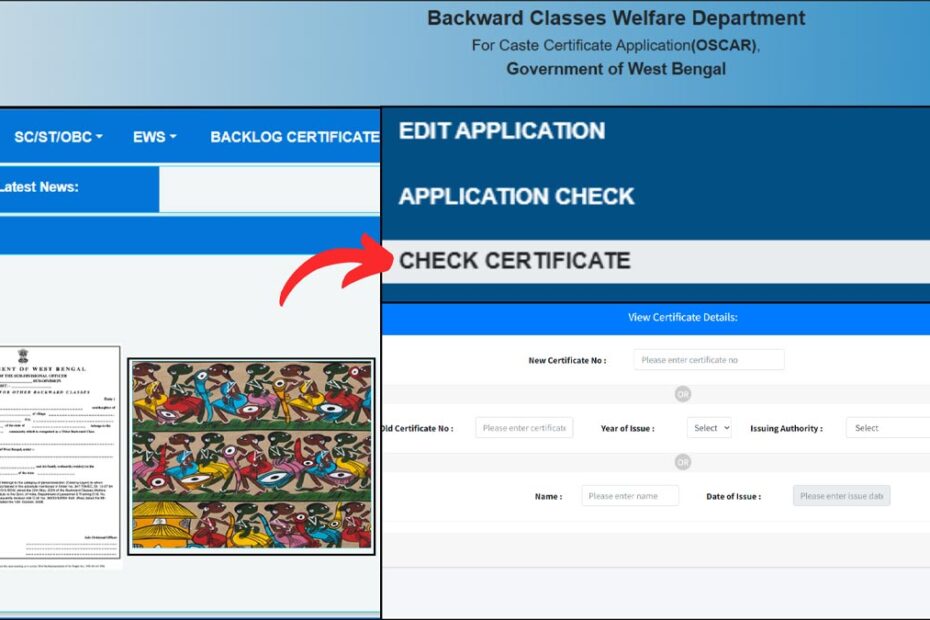 Find caste certificate number process