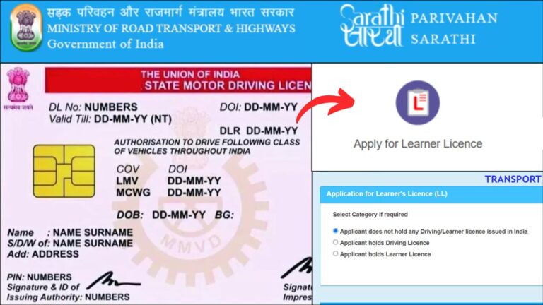 Learners Licence application process
