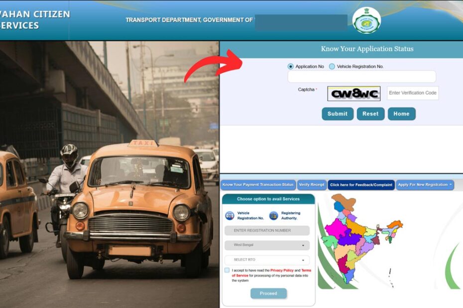 RTO Application status checking process