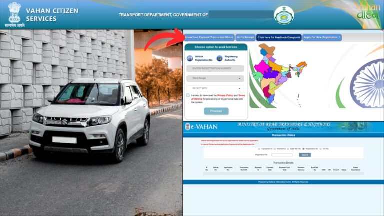 Road Tax payment status checking process