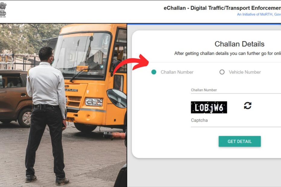 Traffic challan payment process