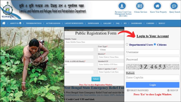 How To Register (And Login) On The Banglarbhumi Portal Online 1 Banglarbhumi registration and login process