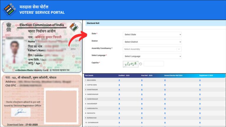 How To Download The Voter List PDF Of Any State In India 1 Electoral roll or Voter list PDF download process