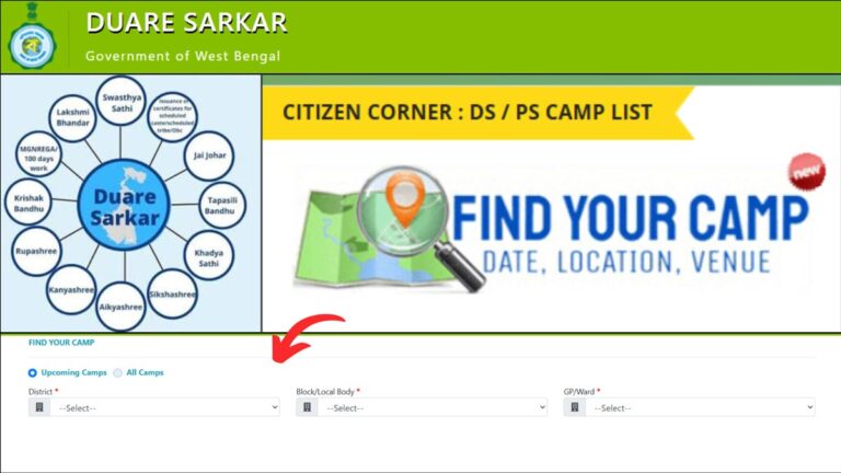 Find Duare Sarkar camp process