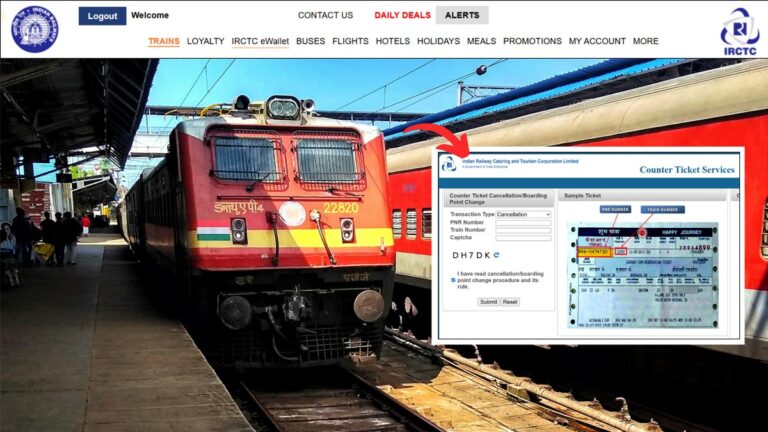 IRCTC counter ticket cancellation process