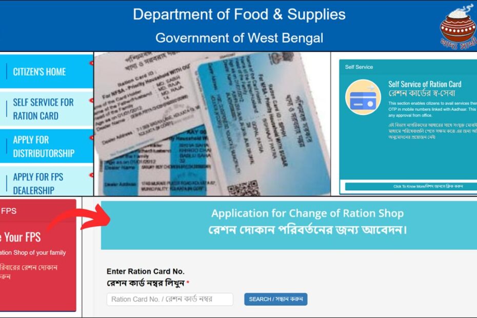 Ration FPS change process West Bengal