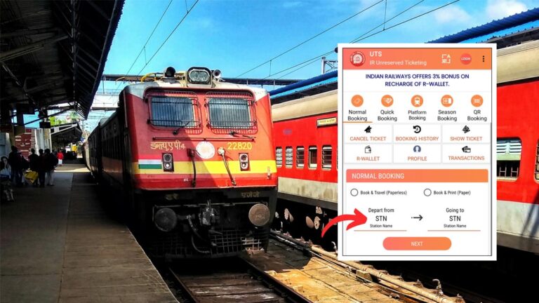 How To Book Unreserved (Local Or Express) Train Tickets On UTS 1 UTS app ticket booking process