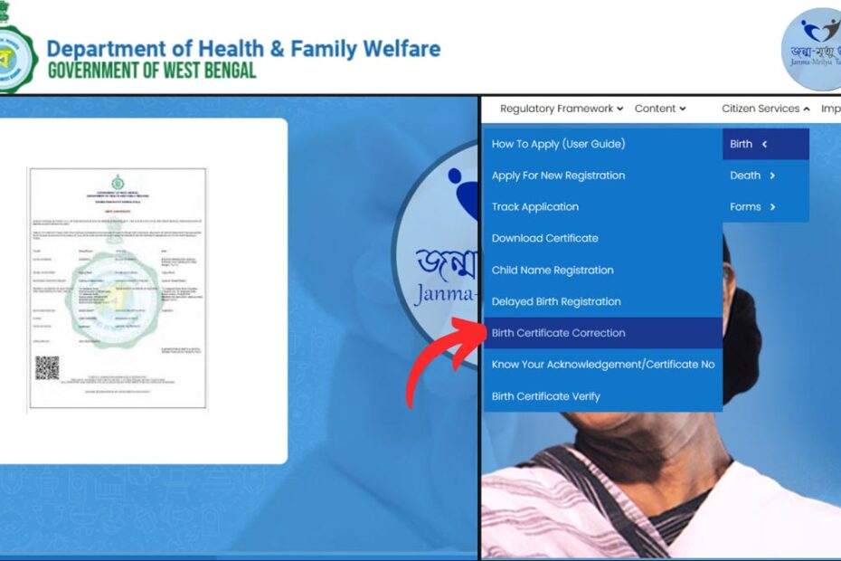 West Bengal birth Certificate correction process
