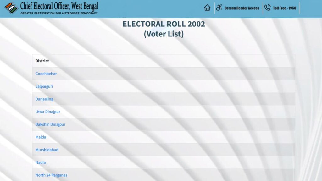 Voter list 2002 district page